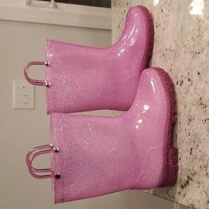 Pink Light Up Rain and Snow Boots